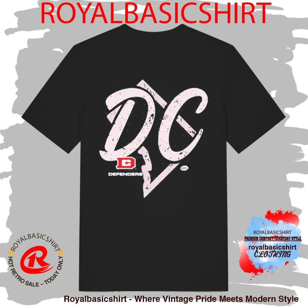 Dc Defenders Ufl State Outline T-shirt