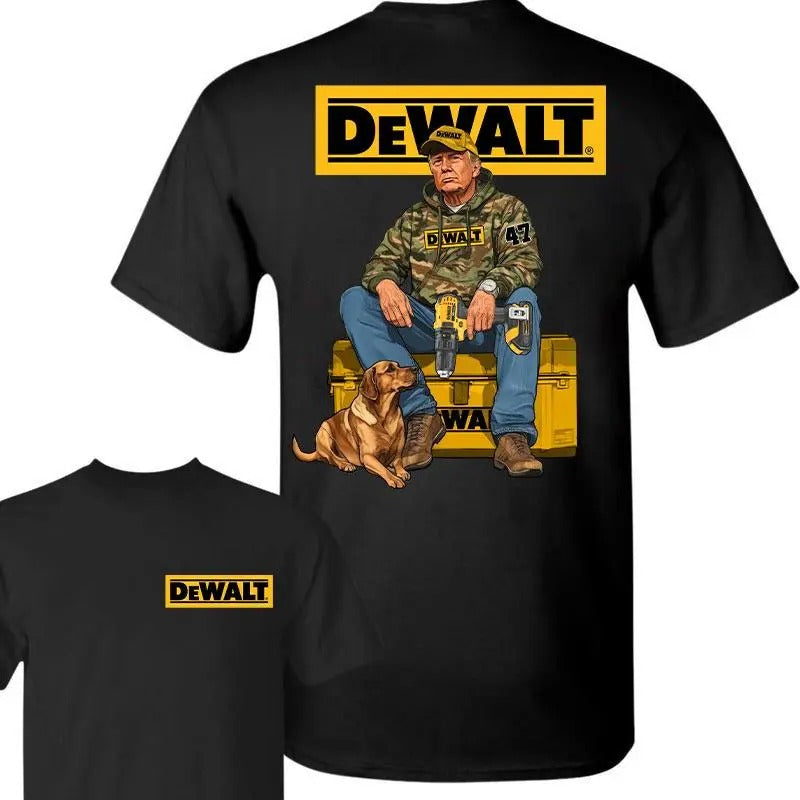 DeWallt Trump Camo Cotton Brushless Cordless Impact Driver Dog Hunting Trump Local Boy Shirt Trump Won 2024 Full Size T-Shirts, Hoodie, Sweatshirt