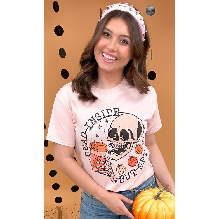 Dead Inside but Spiced Graphic T-Shirt Hoodie Sweatshirt | PrintMintTees.com