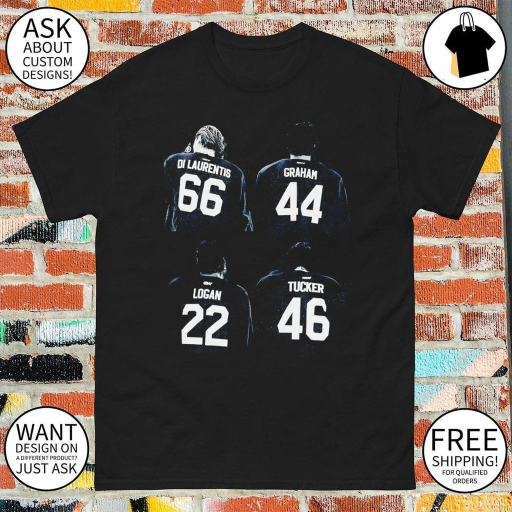 Dean Di Laurentis Garrett Graham John Logan Tucker Briar University Hockey vintage shirt