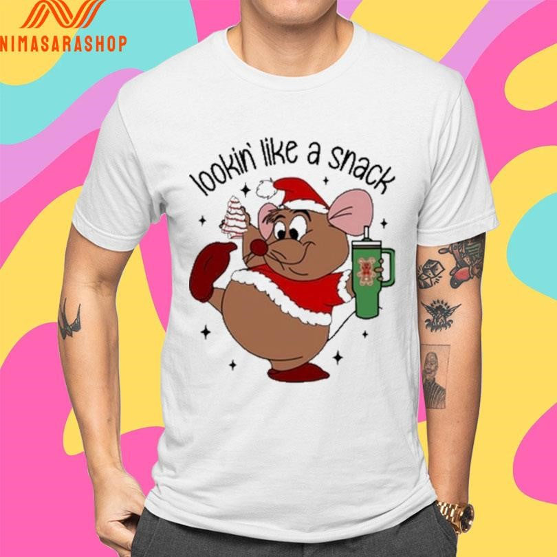 Deanna Looking Like A Snack Christmas Cartoon Mouse 2025 Shirts