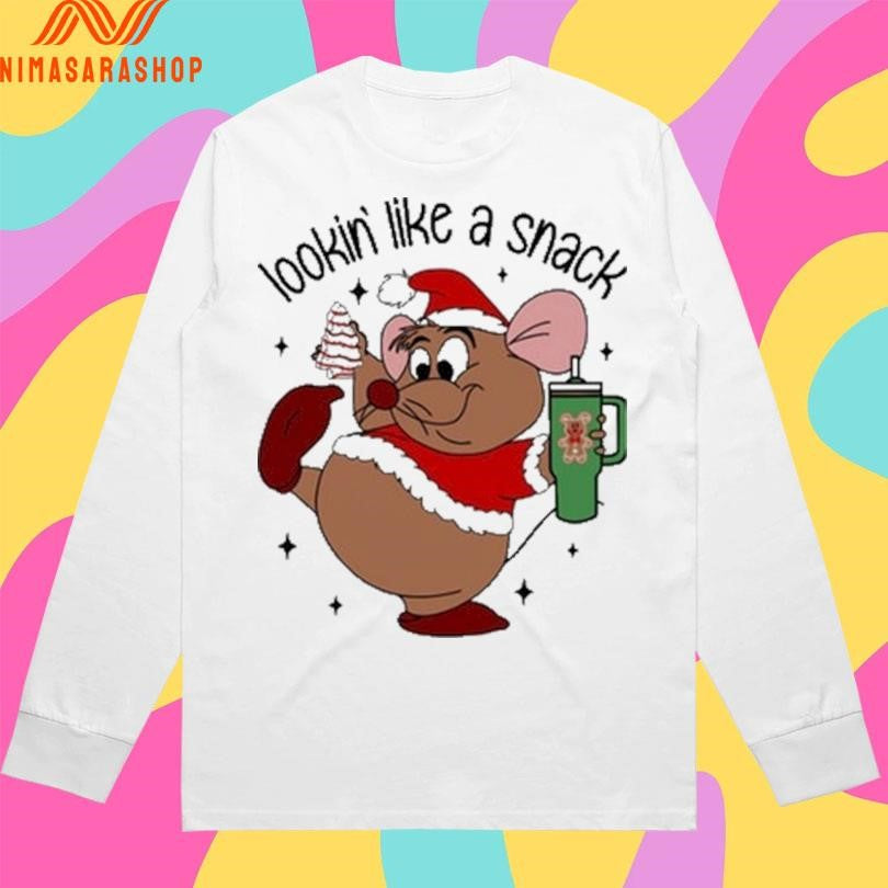 Deanna Looking Like A Snack Christmas Cartoon Mouse 2025 Shirts