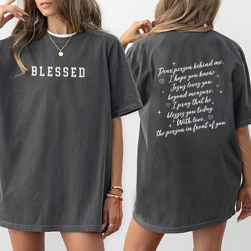 Dear Person Behind Me Shirt Blessed Mental Health Matters Kindness Top Comfort Fit Womenswear Shirt T-Shirts, Hoodie, Sweatshirt