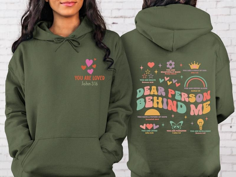 Dear Person Behind Me Sweatshirt, You Matter Sweatshirt, You Are Enough Sweatshirt, Mental Health Matters Sweatshirt,...