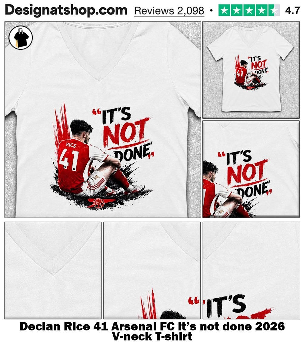 Declan Rice 41 Arsenal FC it’s not done 2026 shirt