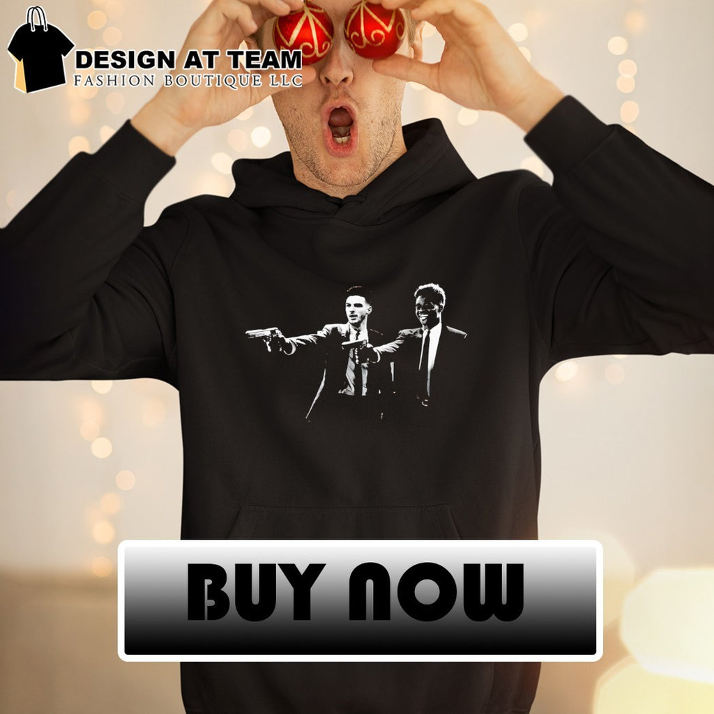 Declan Rice and Bukayo Saka Arsenal FC Pulp Fiction Style shirt