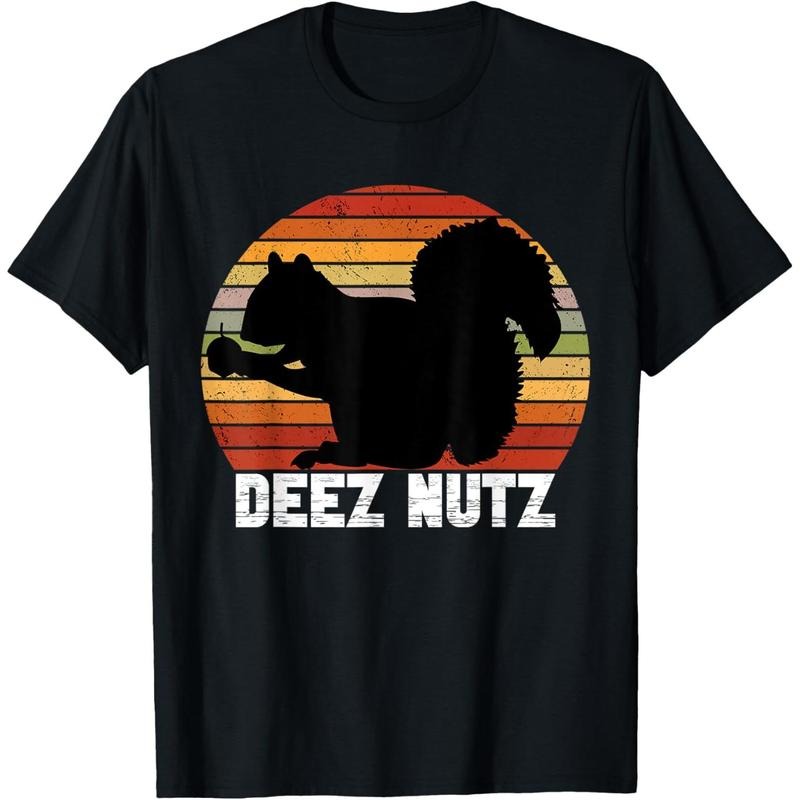 Deez Nutz Nutcracker Squirrel Gopher Chipmunk Dees Nuts T-Shirt made in usa Hoodie Sweatshirt | PrintMintTees.com