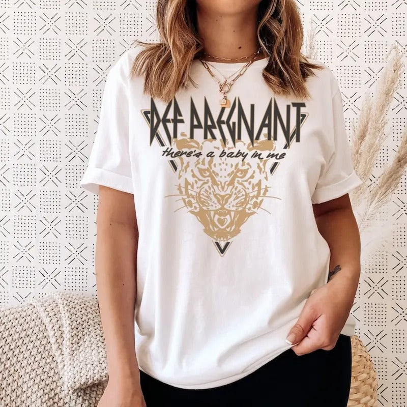 Def Pregnant Graphic Tee, Cute Funny Pregnancy Shirt Hoodie Sweatshirt | PrintMintTees.com
