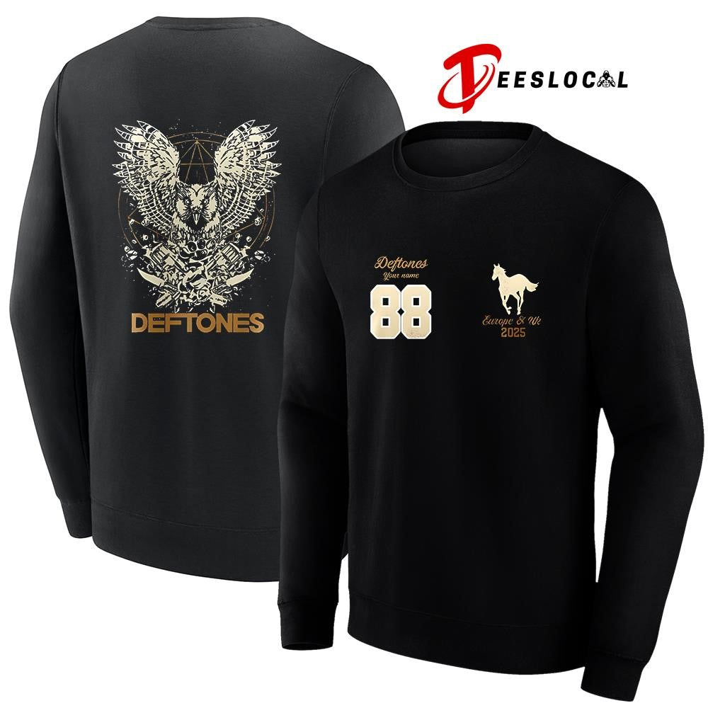 Deftone EU and UK tour 2026 owl shirt