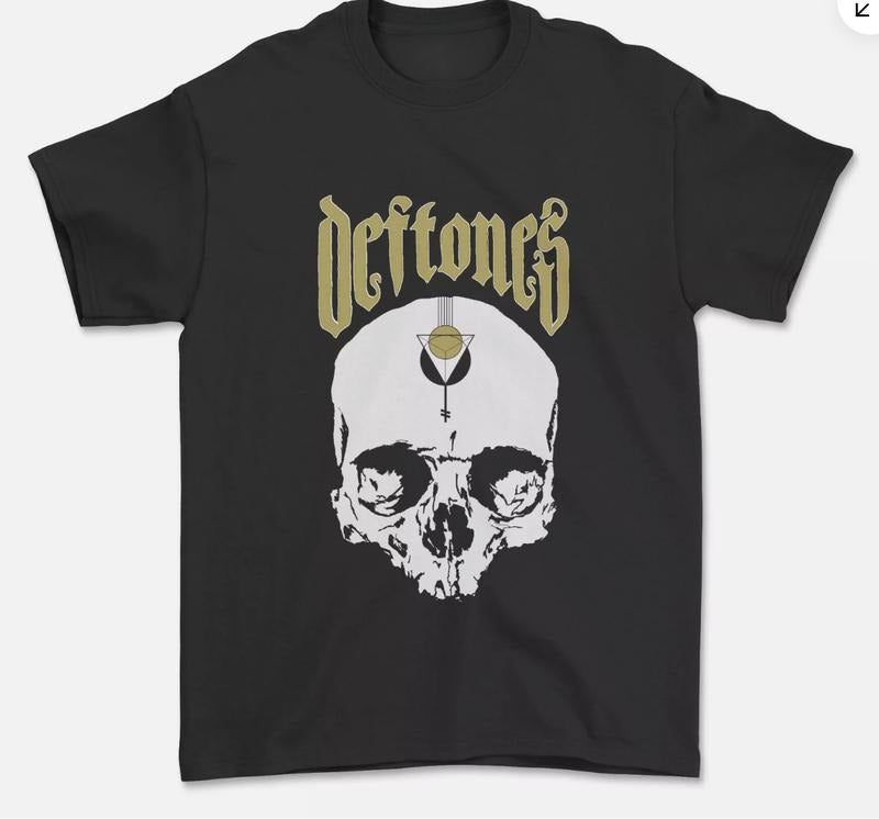 Deftones Skull T-shirt White Pony Nu Metal Diamond Koi No Yokan Deftones T-Shirt Hoodie Sweatshirt | PrintMintTees.com