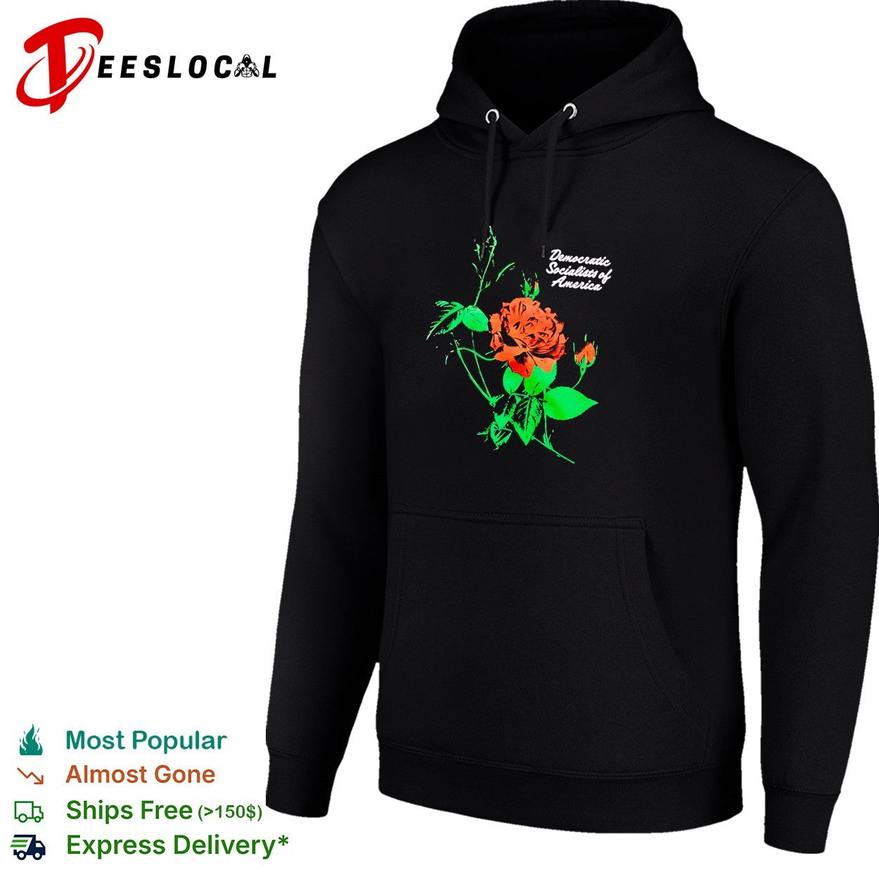 Democratic Socialists of America rose shirt