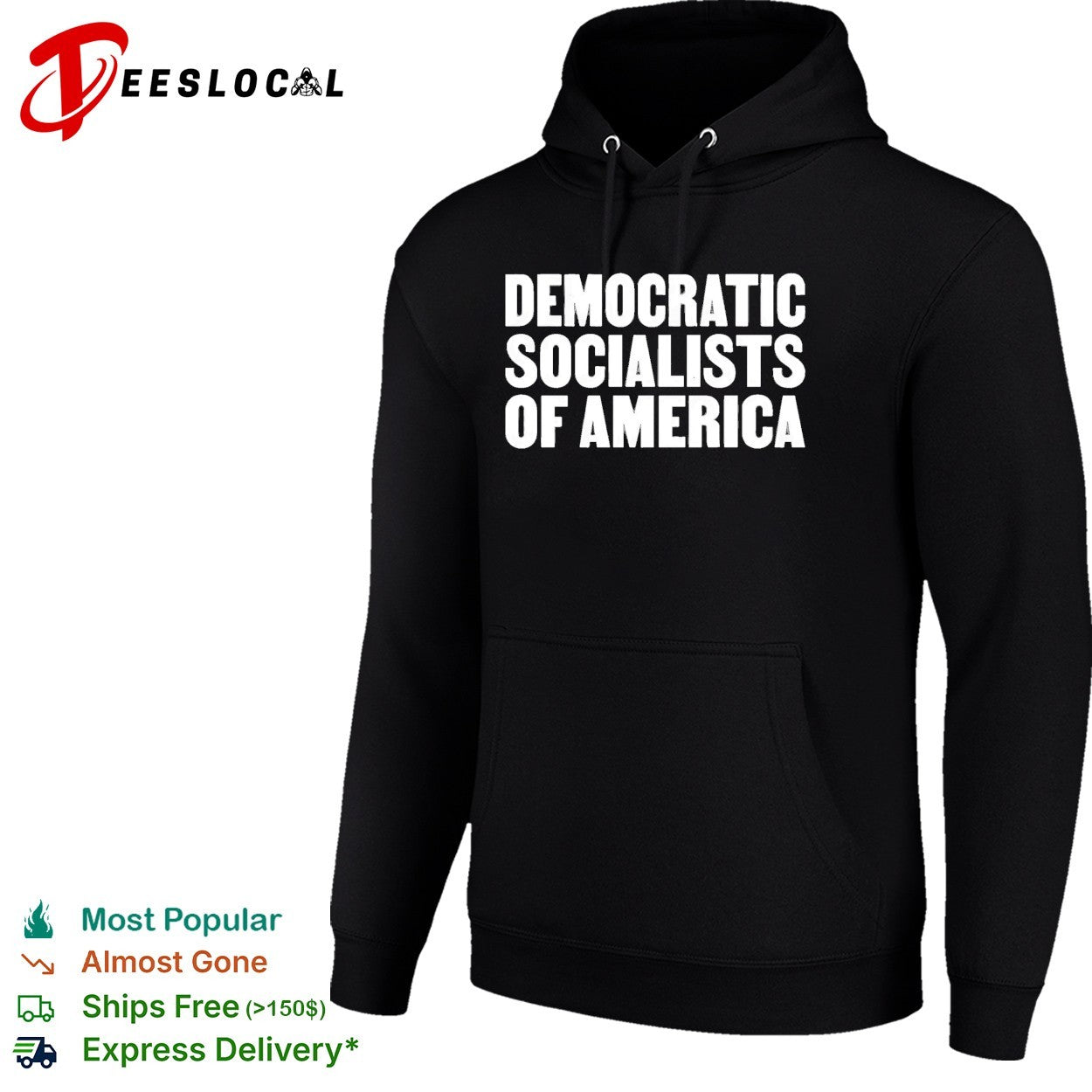 Democratic Socialists of America wordmark shirt
