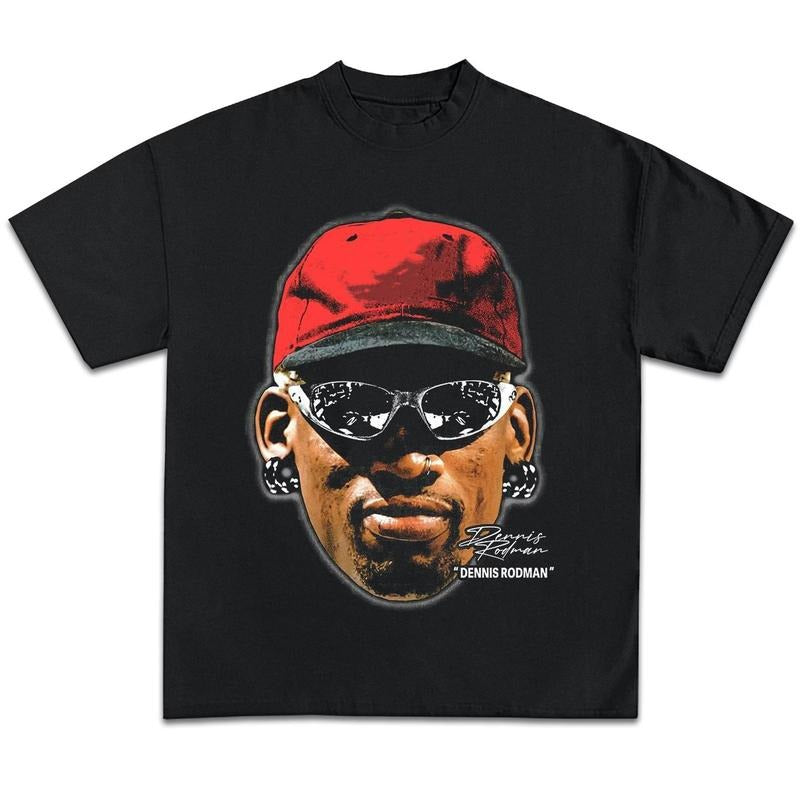 Dennis Rodman x Vlone Shirt Vintage Basketball Merch Men Women Menswear Top Medium Hoodie Sweatshirt | PrintMintTees.com