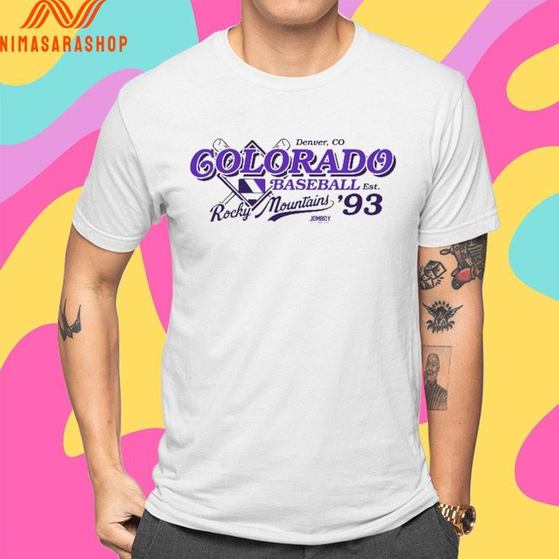 Denver Co Colorado Baseball Est ’93 Rocky Mountains Shirts