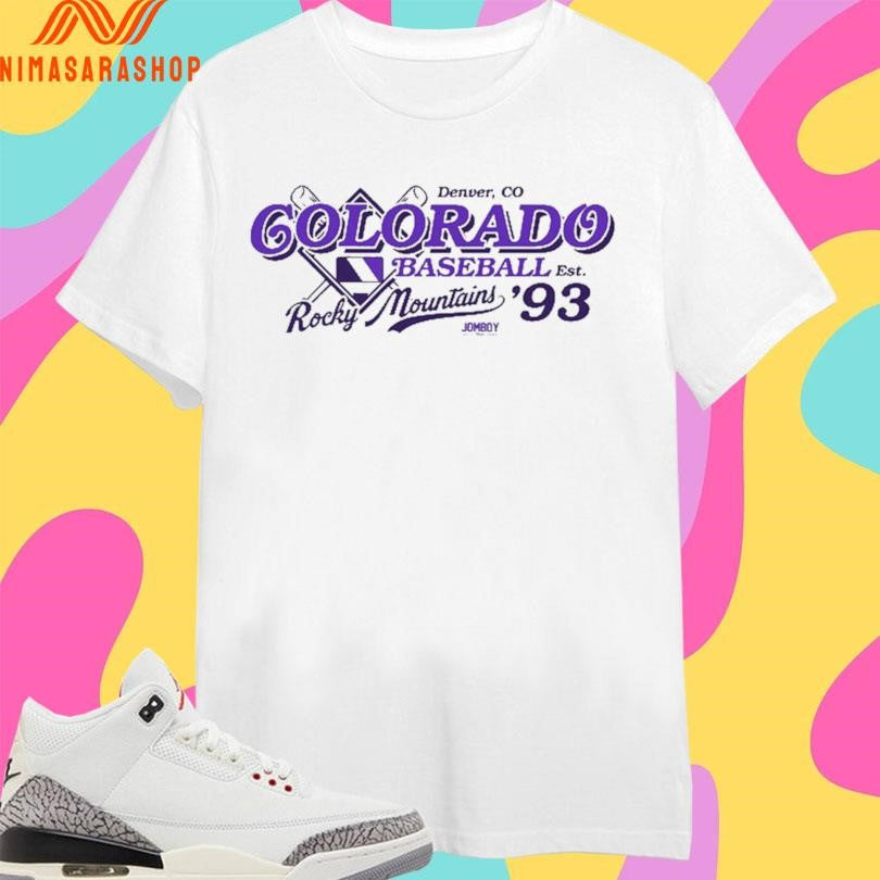 Denver Co Colorado Baseball Est ’93 Rocky Mountains Shirts