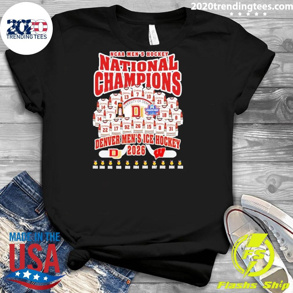Denver Pioneers 2026 Ncaa Men’s Ice Hockey National Champions Jersey Shirt