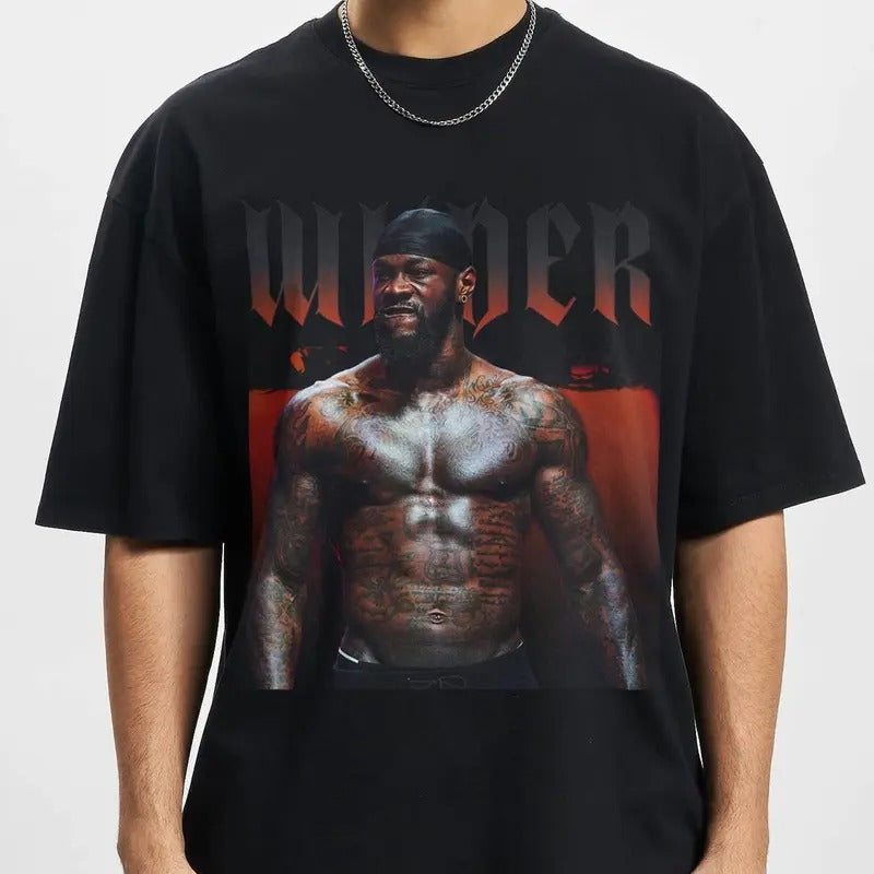 Deontay Wilder 90s Vintage Bootleg Boxing T-Shirt