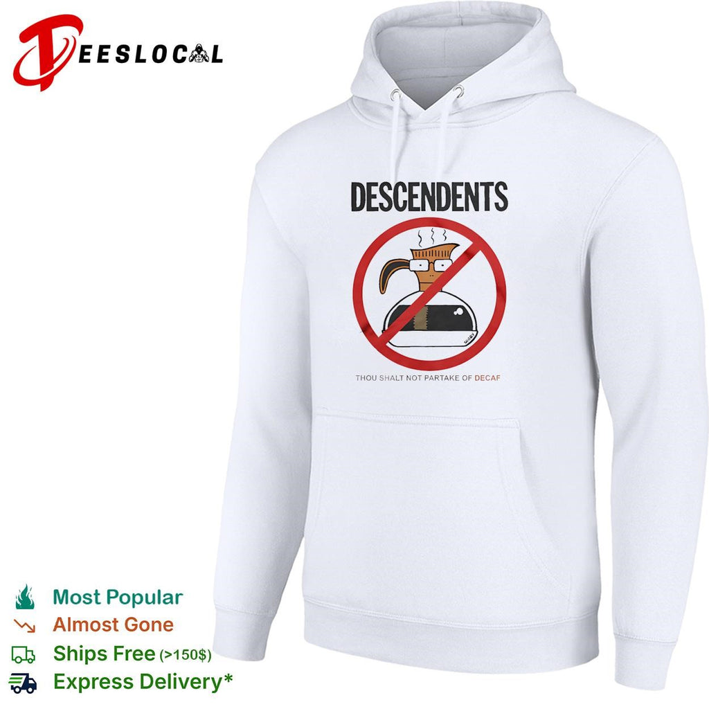 Descendents thou shalt not partake of decaf coffee pot shirt
