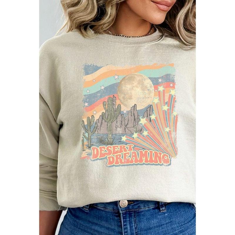 Desert Dreaming Heavy-weight Crew Sweatshirt Shirt Hoodie | PrintMintTees.com