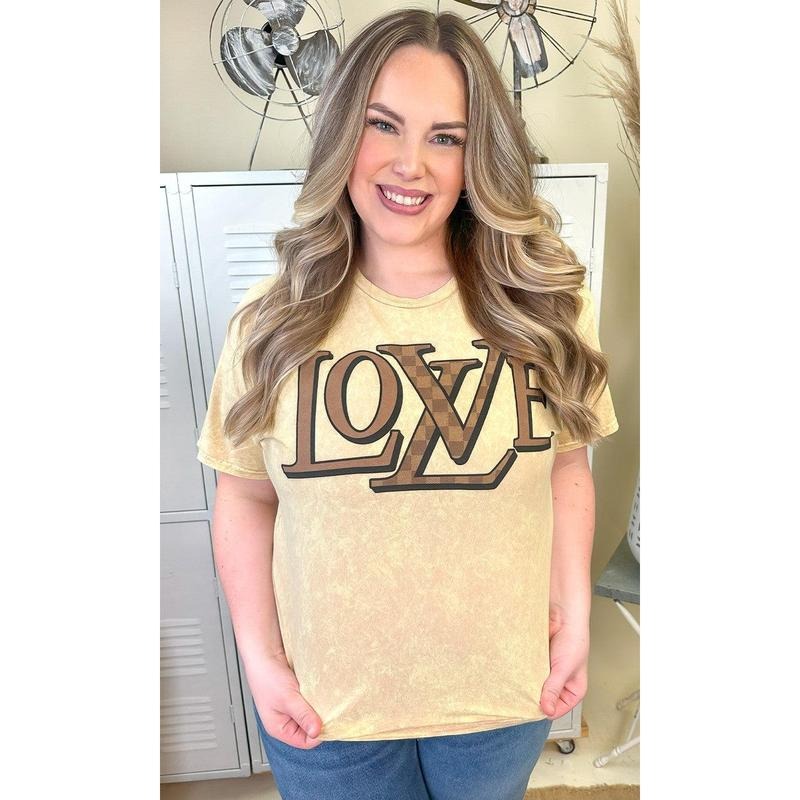 Designer Love Graphic Mineral Washed T-Shirt Hoodie Sweatshirt | PrintMintTees.com