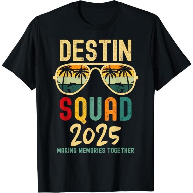 Destin Florida Vacation Squad 2025 Matching Group Family T-Shirt style 02 Hoodie Sweatshirt | PrintMintTees.com