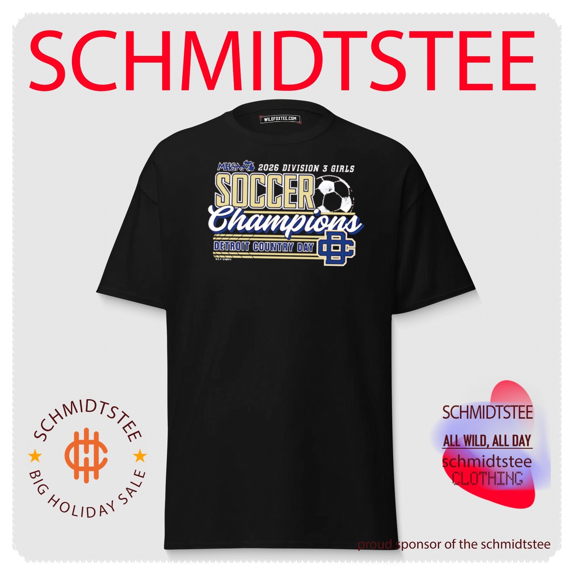 Detroit Country Day 2026 MHSAA Girls Soccer D3 Champions shirt
