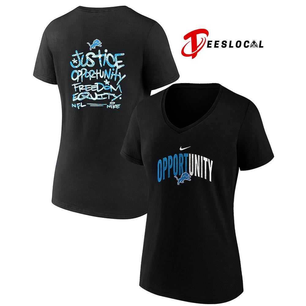 Detroit Lions justice opportunity freedom equity shirt