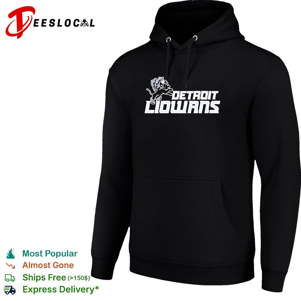 Detroit Liowans lion logo shirt
