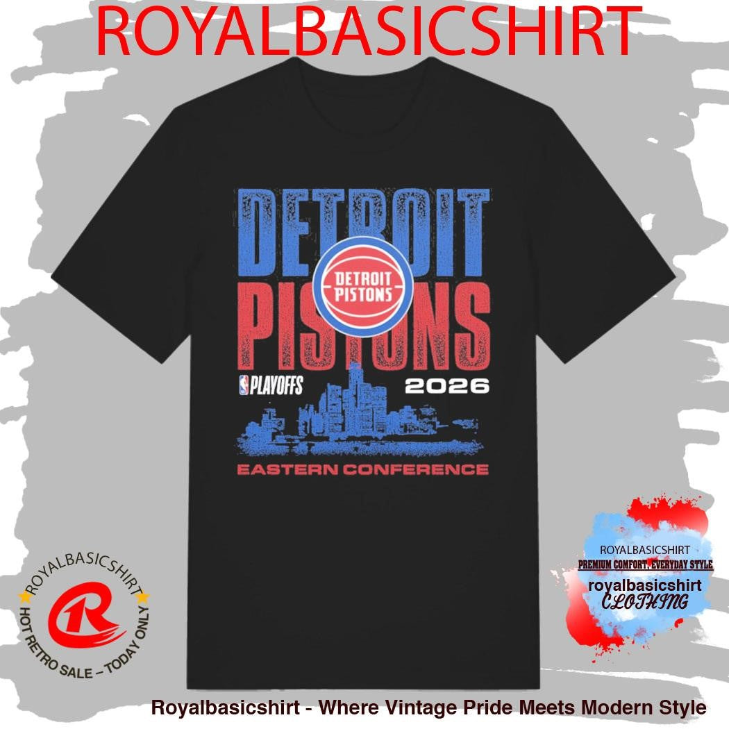 Detroit Pistons Playoffs ’26 Skyline T-Shirt