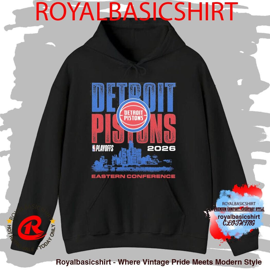 Detroit Pistons Playoffs ’26 Skyline T-Shirt