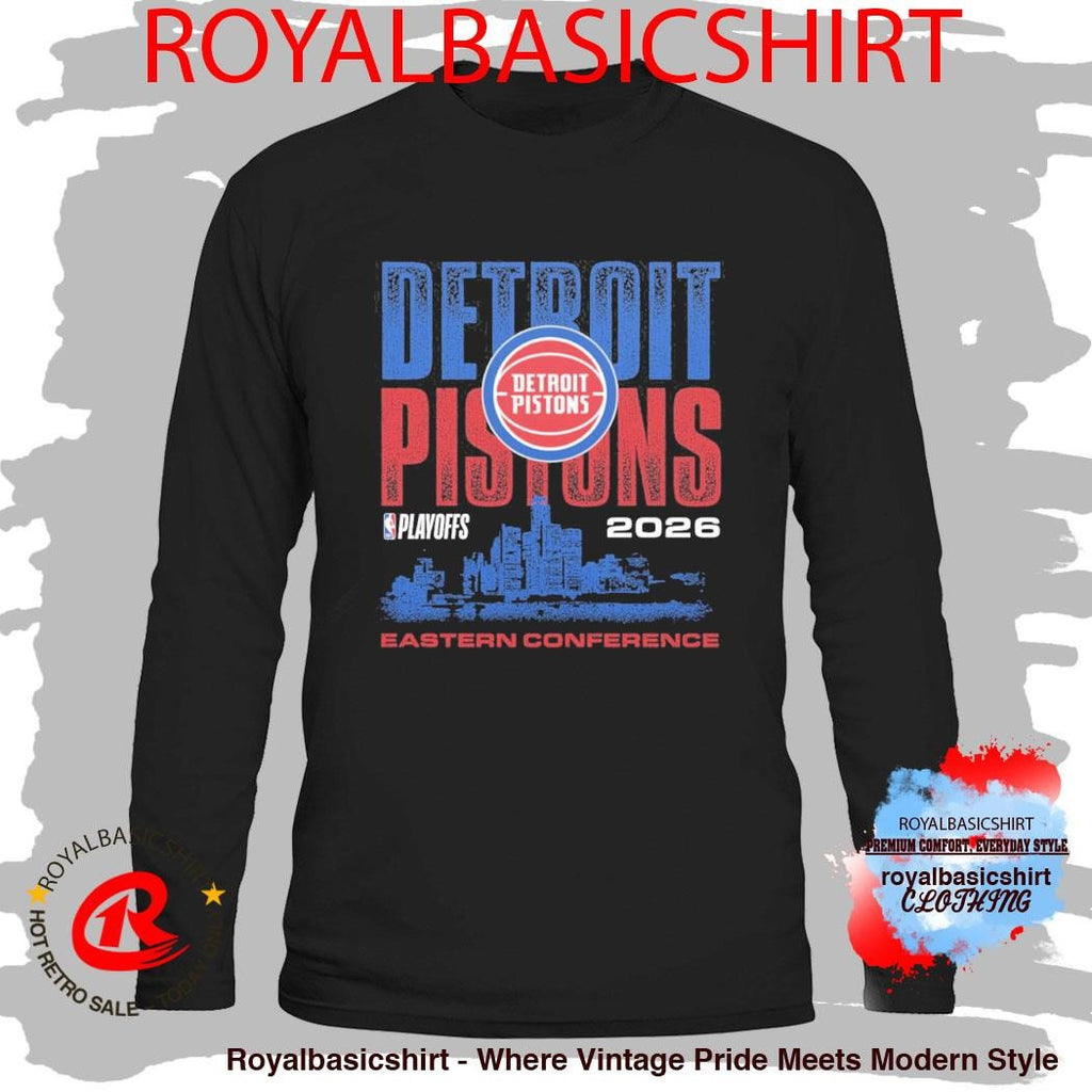 Detroit Pistons Playoffs ’26 Skyline T-Shirt
