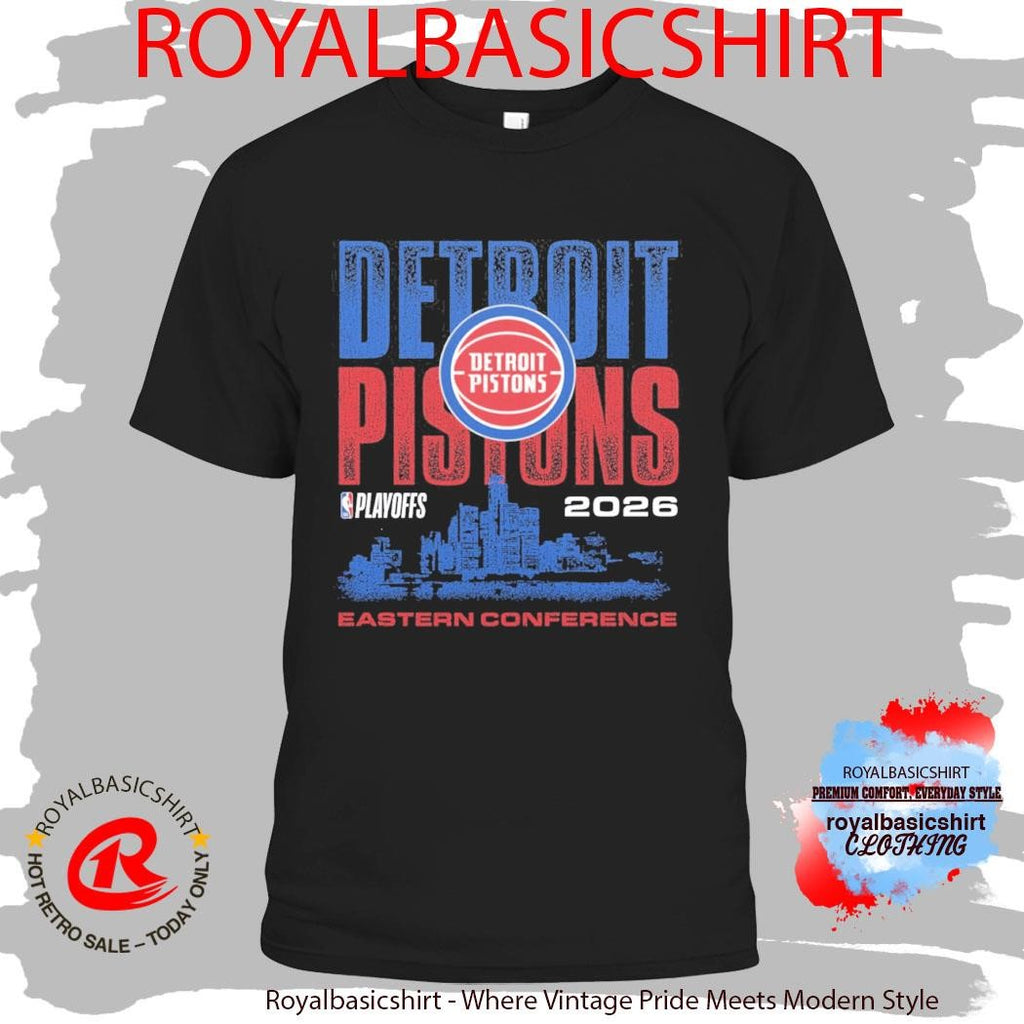 Detroit Pistons Playoffs ’26 Skyline T-Shirt