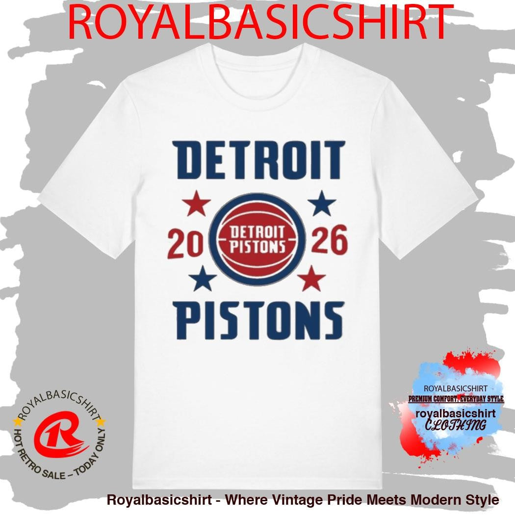 Detroit Pistons Playoffs ’26 Stars T-Shirt