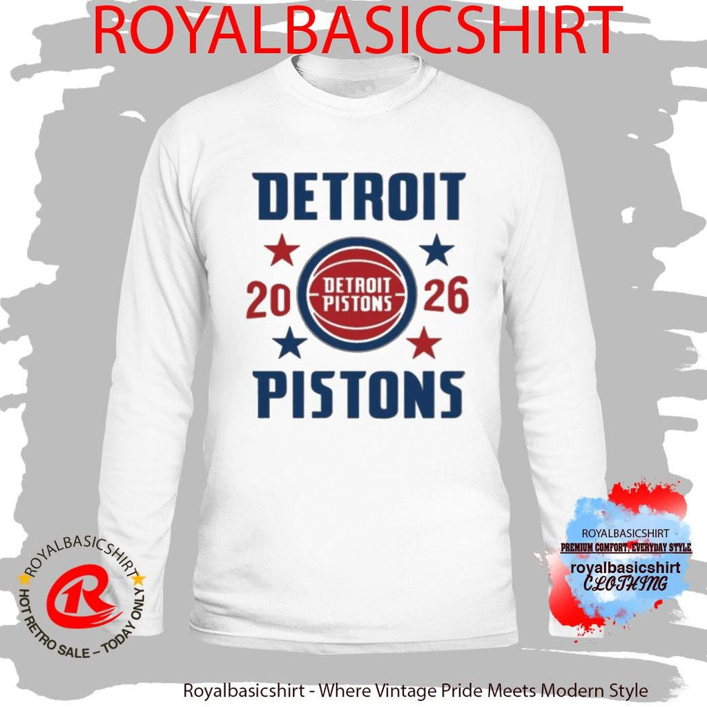 Detroit Pistons Playoffs ’26 Stars T-Shirt