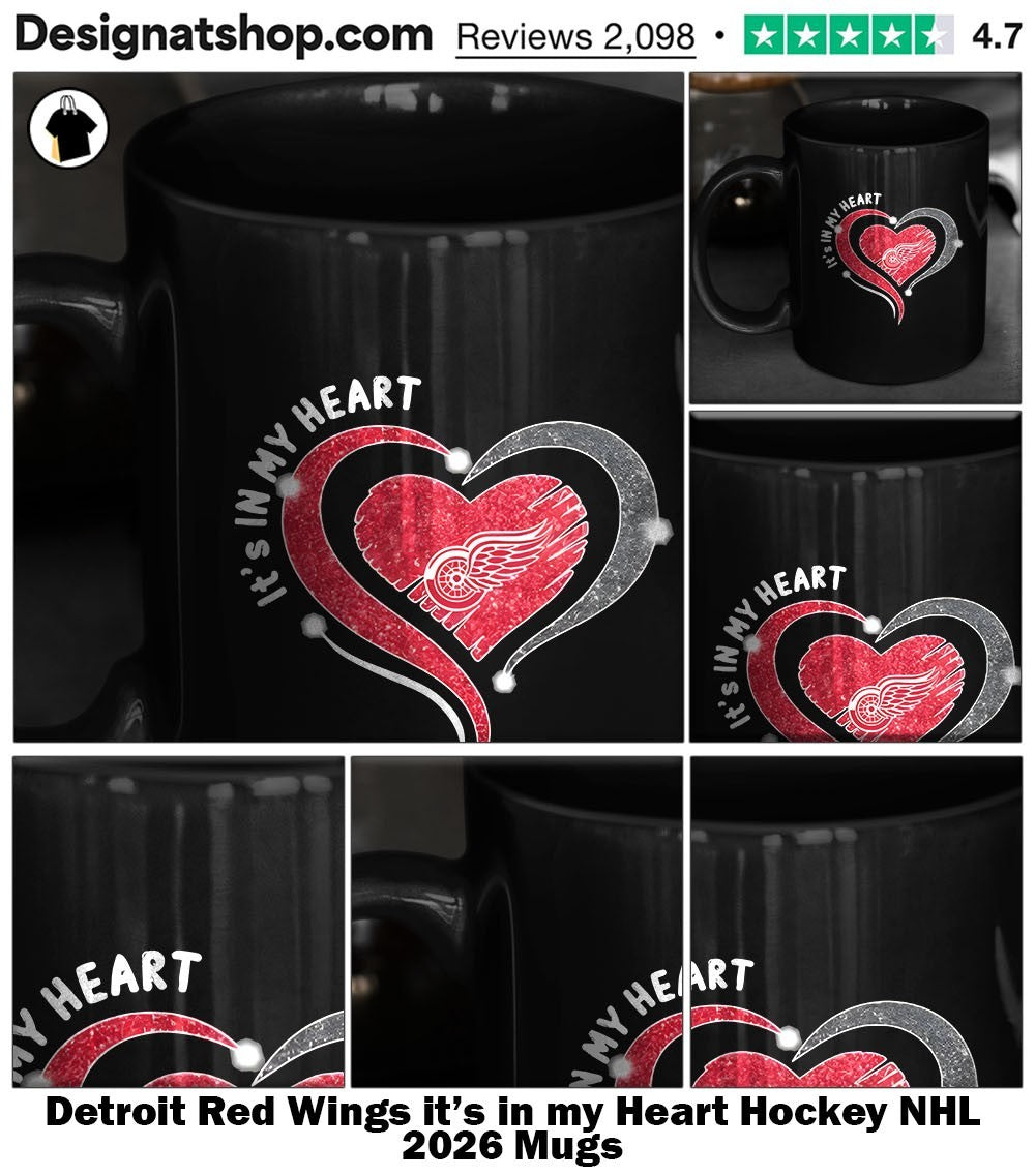Detroit Red Wings it’s in my Heart Hockey NHL 2026 shirt