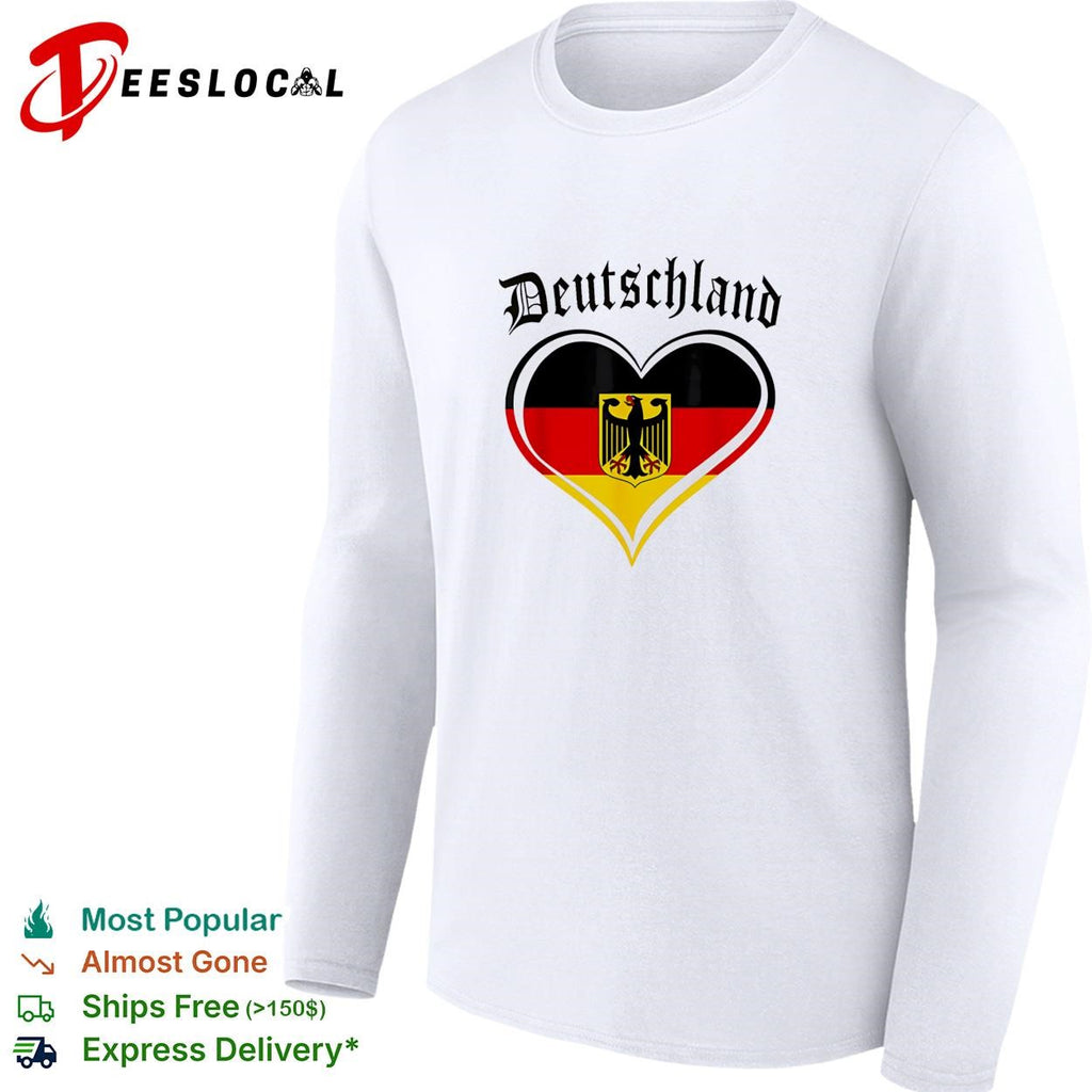 Deutschland heart eagle shirt