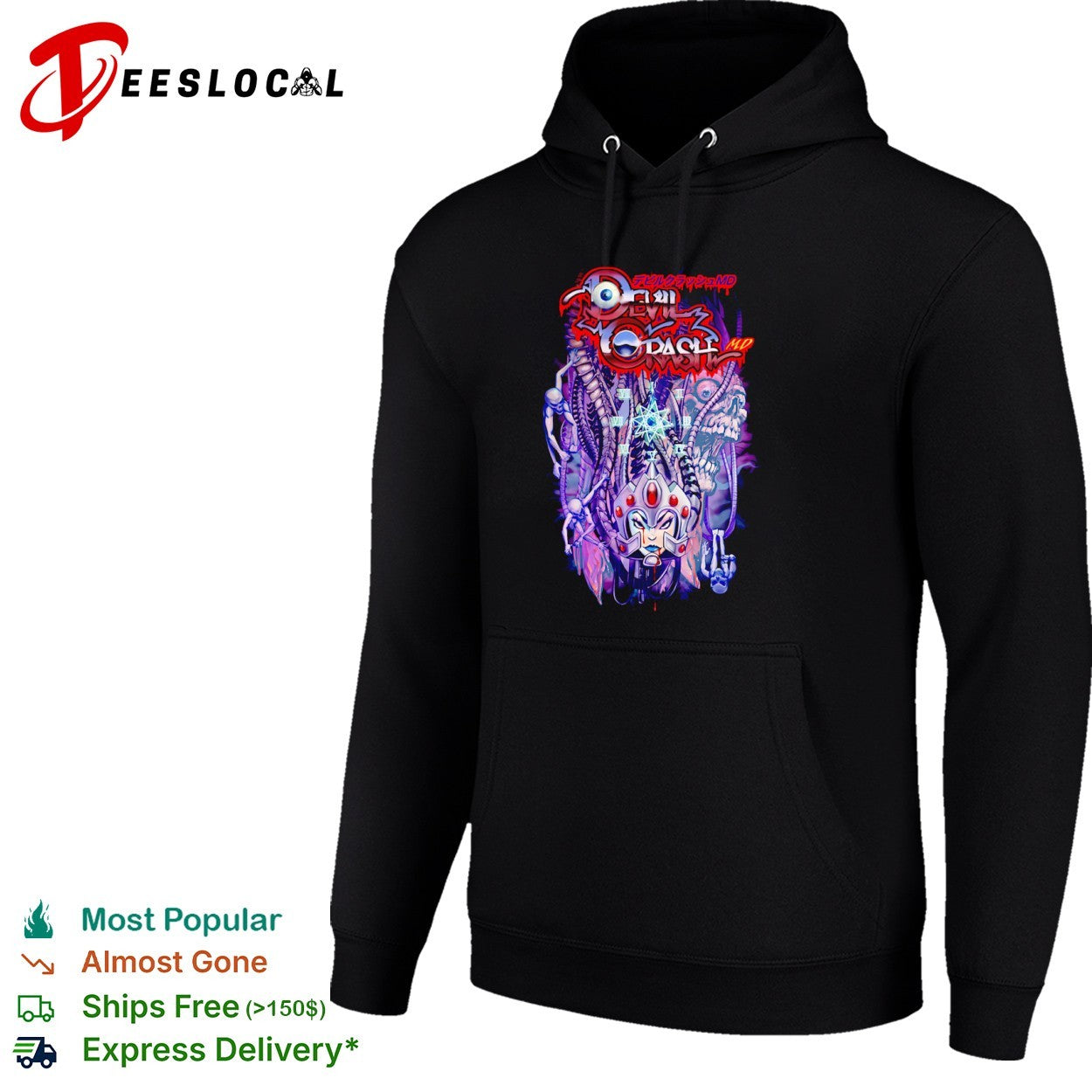 Devil Crash MD alien skull shirt