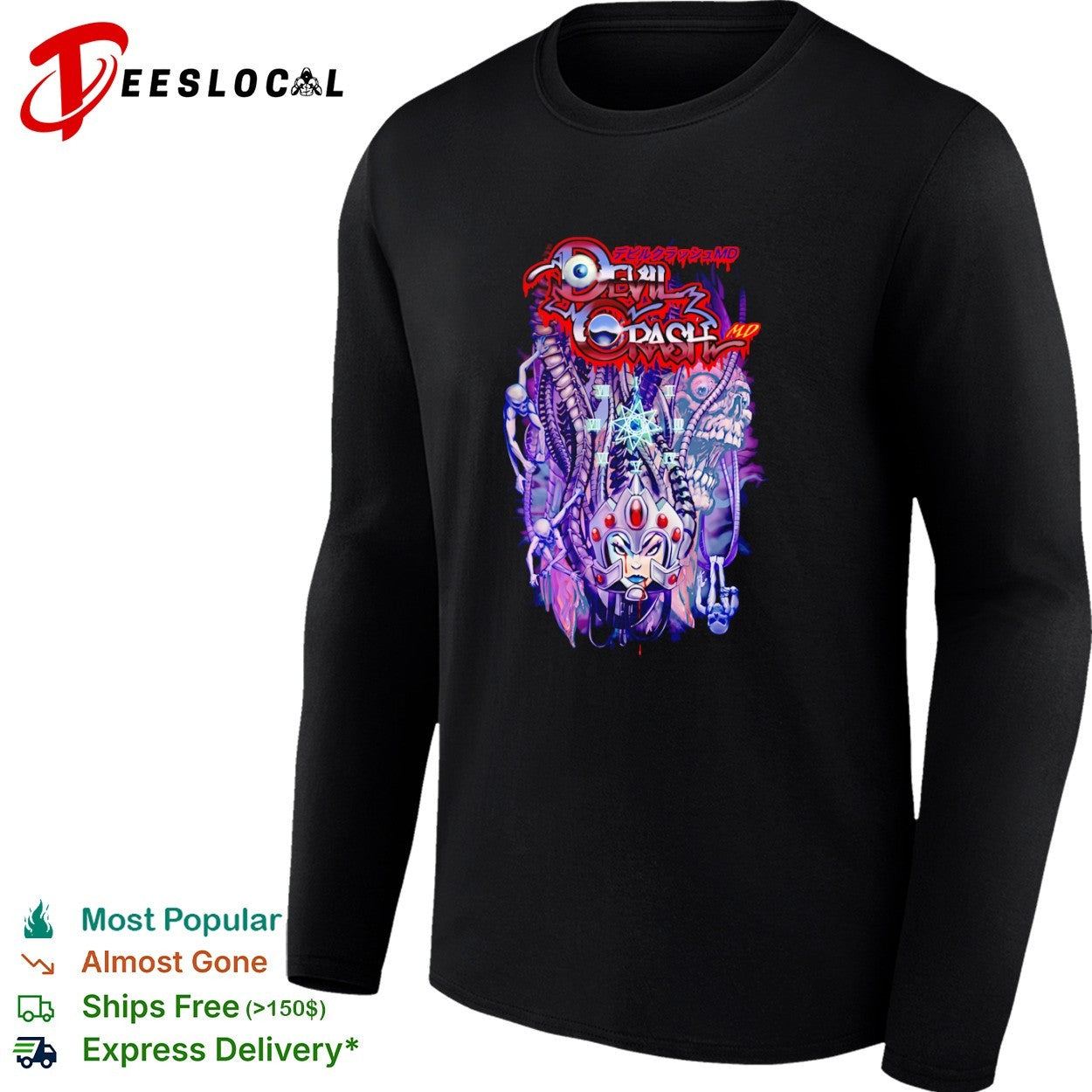 Devil Crash MD alien skull shirt