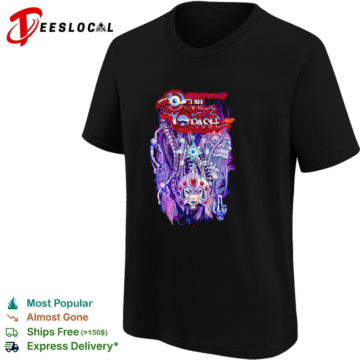 Devil Crash MD alien skull shirt