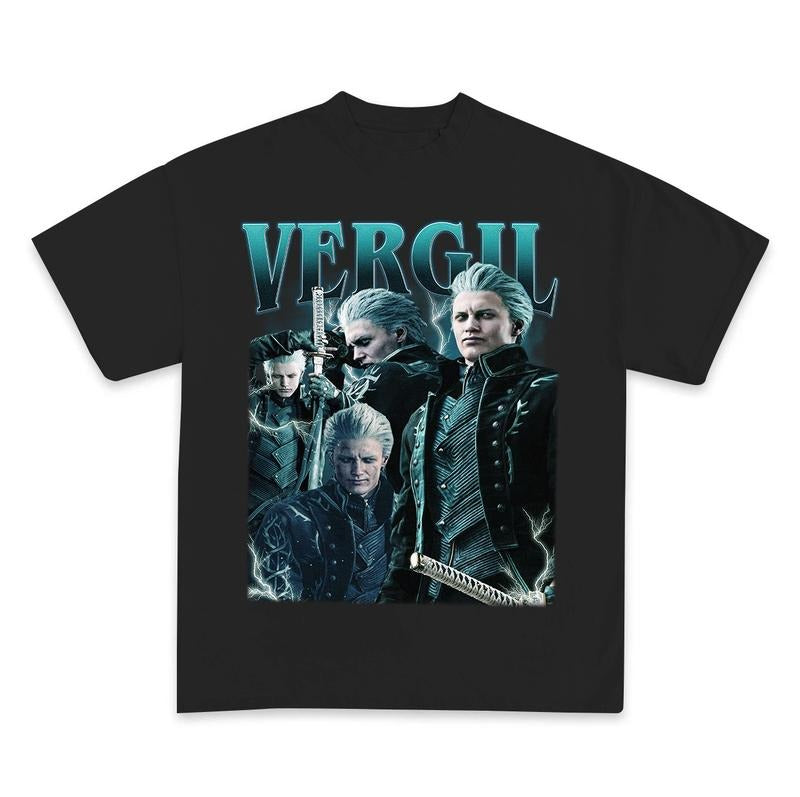 Devil May Cry Vergil unisex shirt, game shirt, Fantassy Adventure graphic tee, gif for him Hoodie Sweatshirt