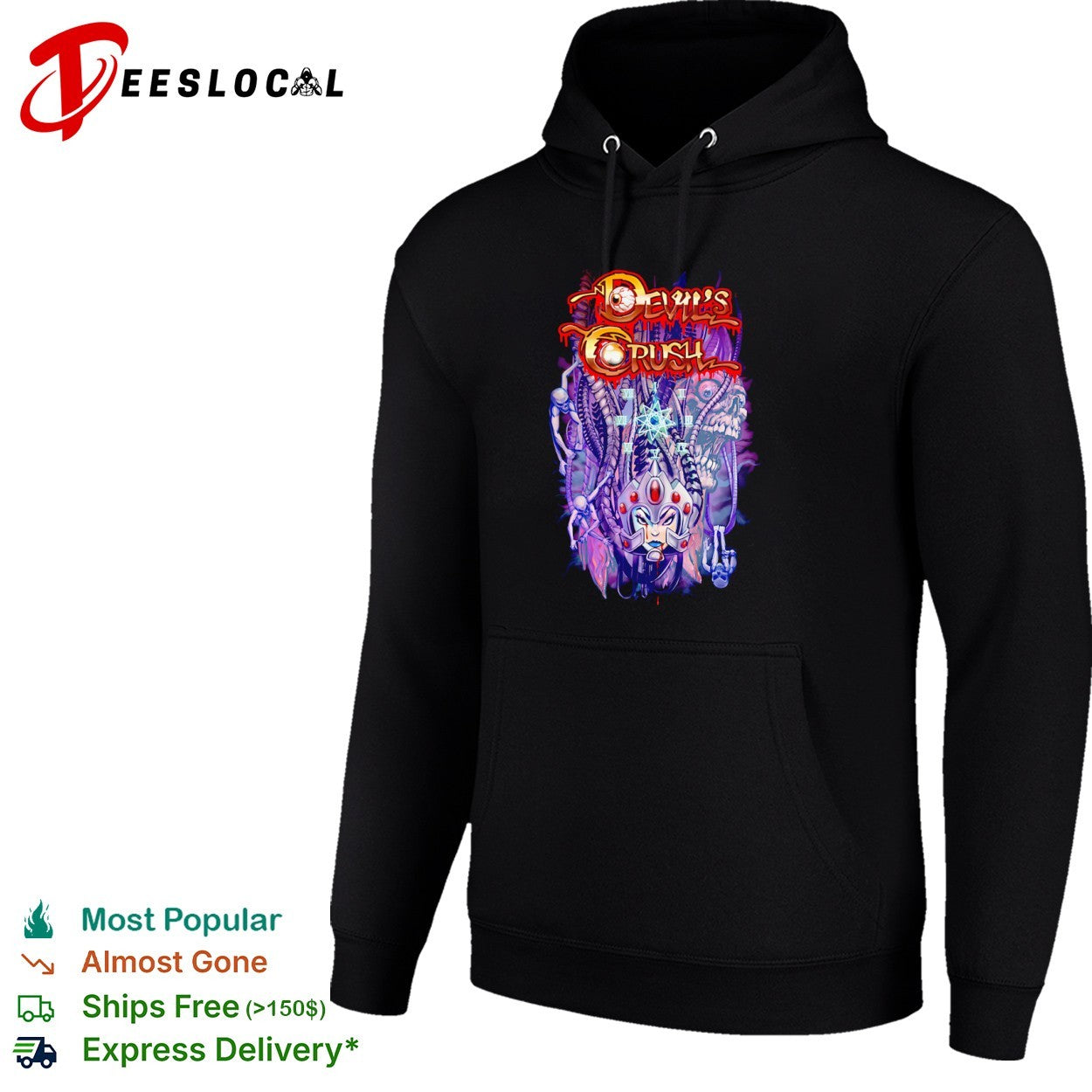 Devils Crush alien skull shirt