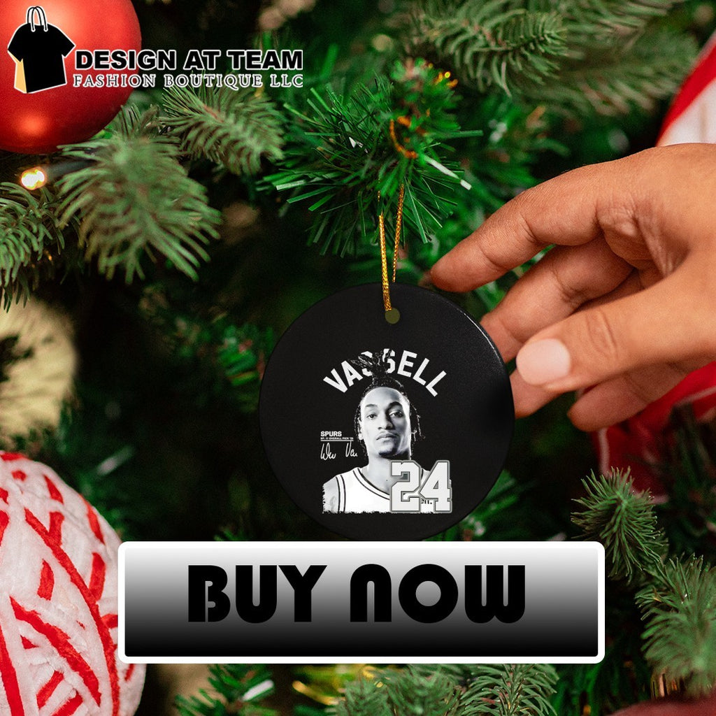 Devin Vassell San Antonio Spurs 24 basketball player portrait signature shirt