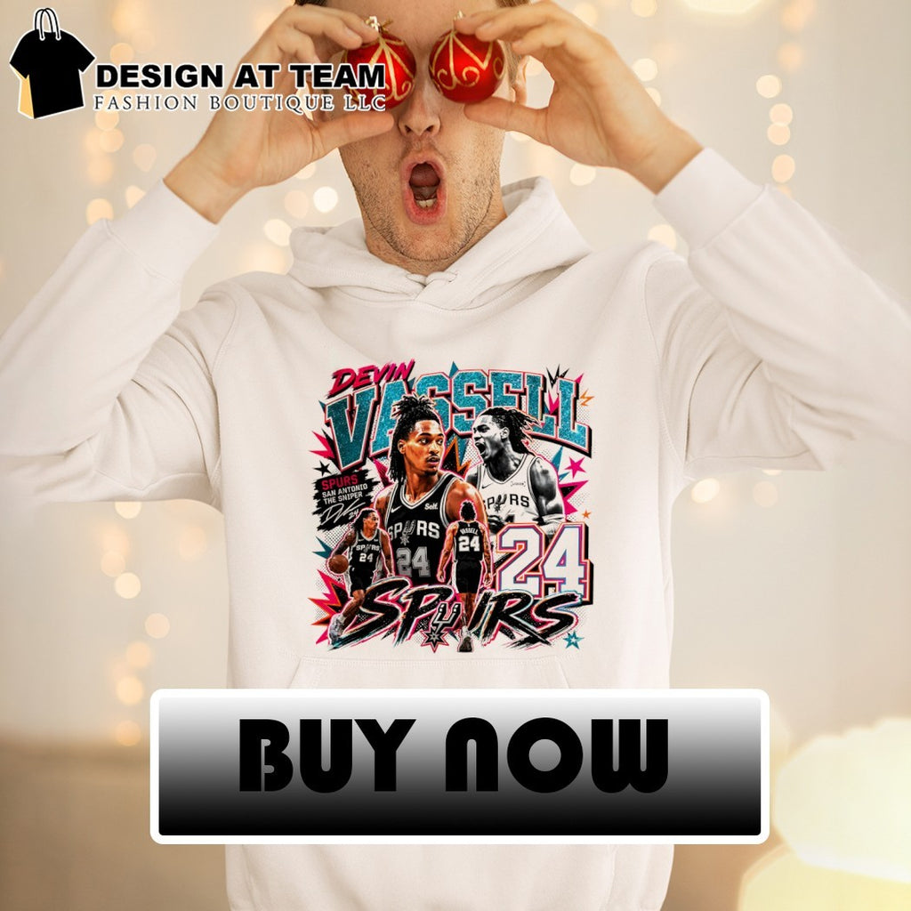 Devin Vassell San Antonio Spurs Basketball NBA The Sniper signature graphic shirt