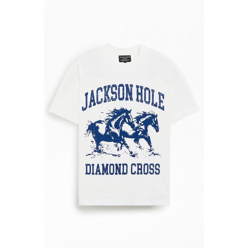 Diamond Cross Ranch Men's Jackson Hole T-Shirt - Multicolor Hoodie, Sweatshirt | PrintMintTees.com