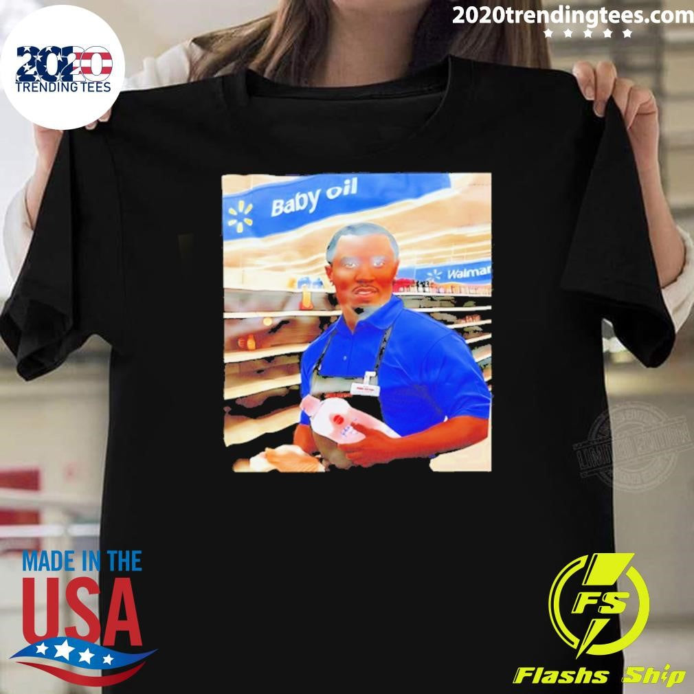 Diddy Baby Oil Walmart Parody Logo Shirt