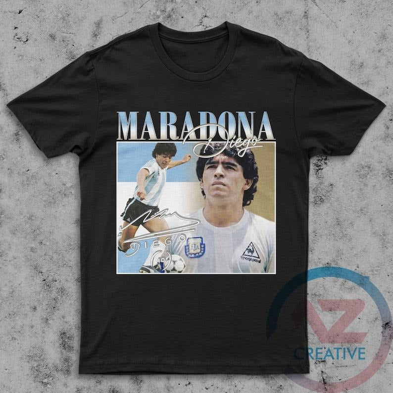 Diego Maradona shirt vintage 90s shirt diego maradona legend football shirt birthday gift shirt Hoodie Sweatshirt