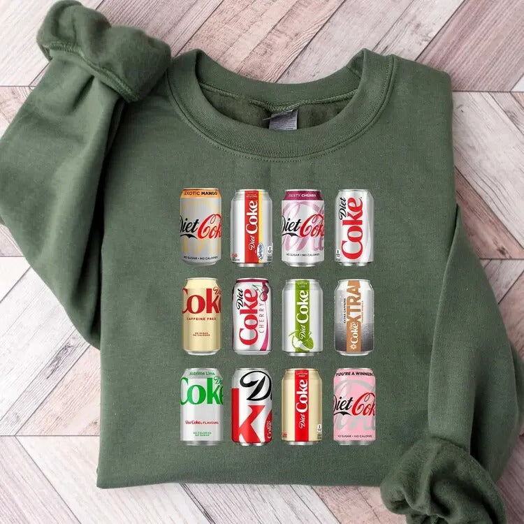 Diet Coke Sweatshirt, Diet Coke Lover Sweatshirt, Funny Coke Sweater, Diet Coke Lover Sweater T-Shirts, Hoodie