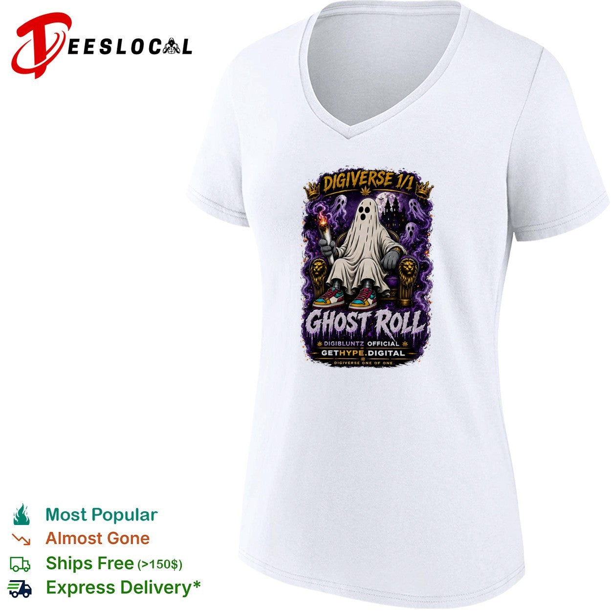 Digiverse Ghost Roll Gethype Digital Digibluntz Official One of One shirt