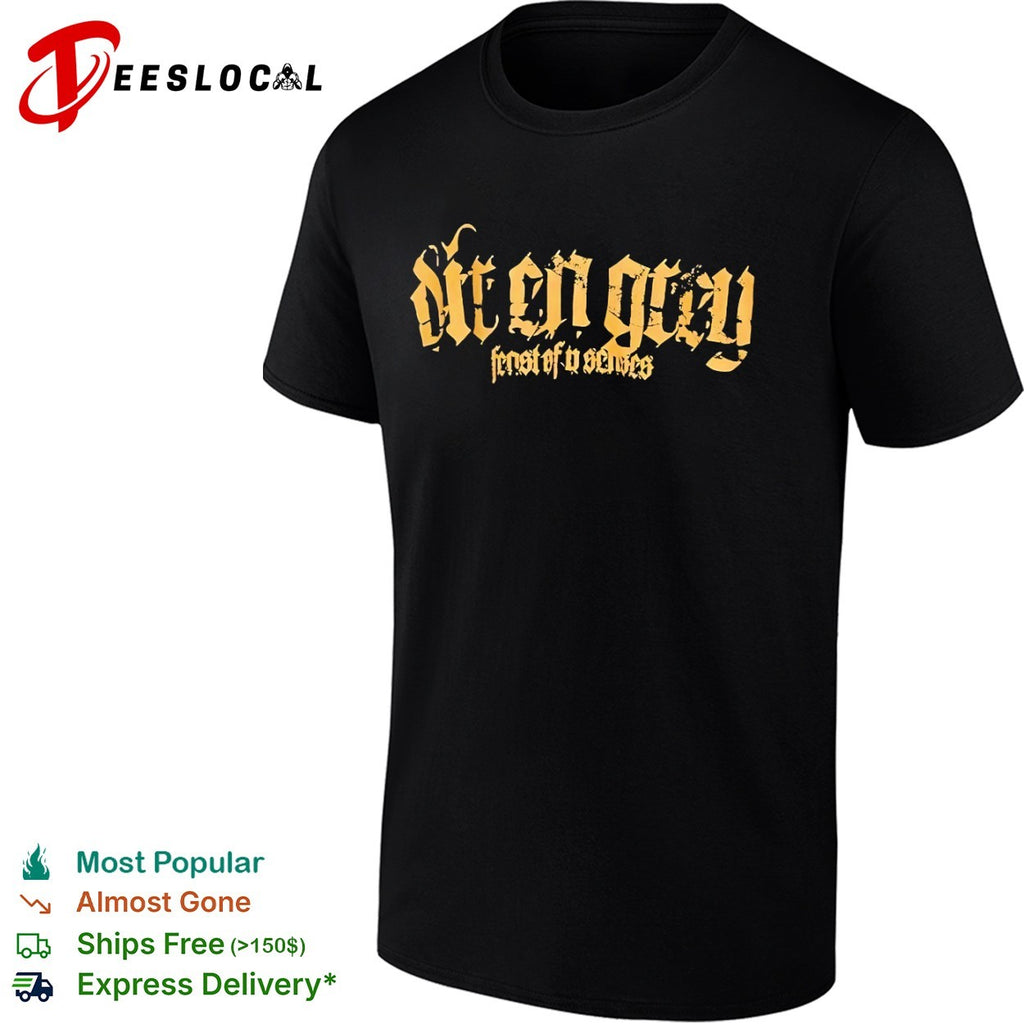 Dir En Grey feast of v senses band logo music merch essential tour cotton shirt