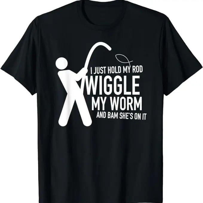 Dirty Humor T-Shirt For Men, Fishing T-Shirt Dirty Humor Menswear Casual Cotton Hoodie Sweatshirt | PrintMintTees.com